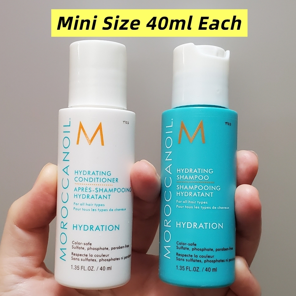 MOROCCANOIL Hydrating Shampoo 40ml and Conditioner 40ml Travel Size Duo